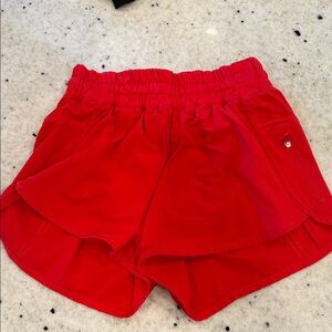 Red LuluLemon Shorts